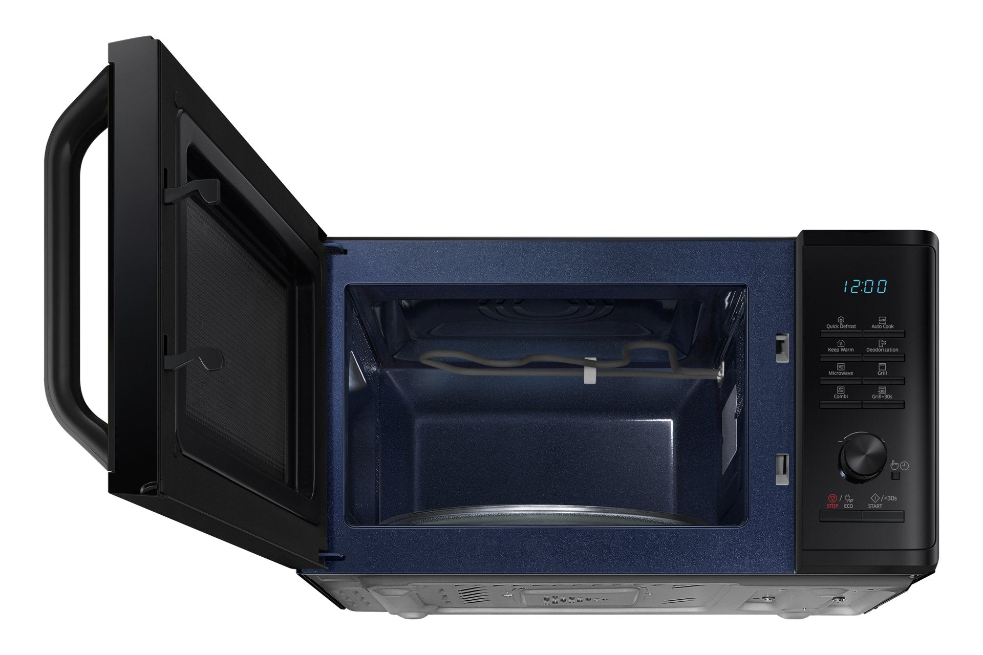 Microondas Samsung Mg23k3515ak/E1 Capacidad 23l Con Grill Negro