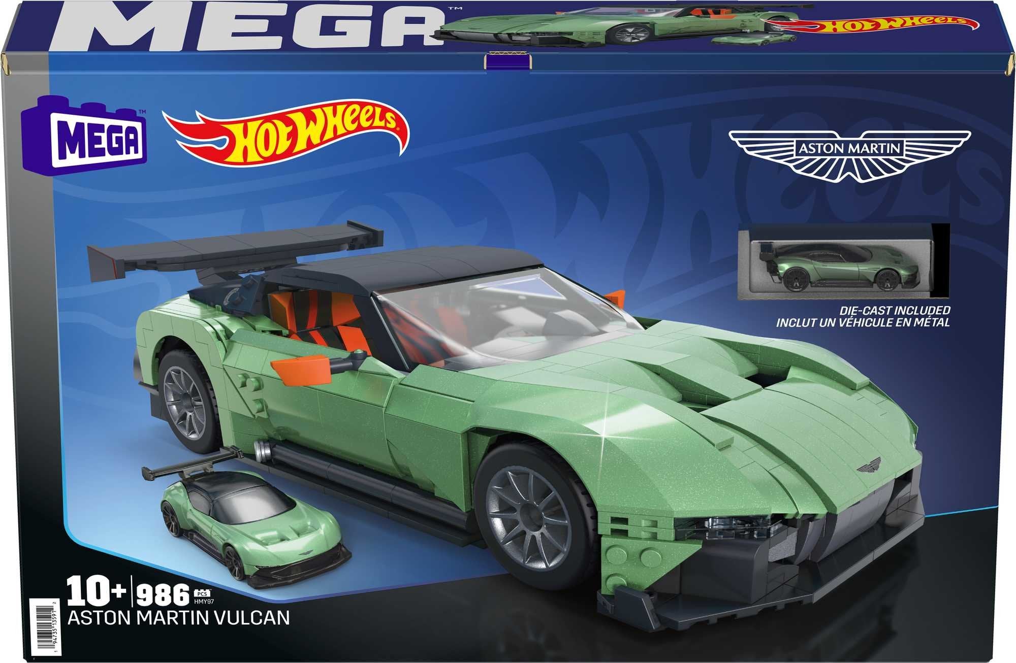 Mattel Mega Hot Wheels Collector Aston Martin Vulcan Juguete De Construcción (Escala 1:18) Hmy97