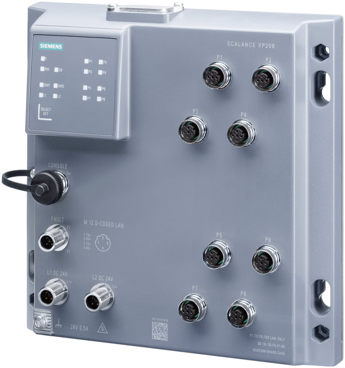 Siemens 6gk5208-0ha00-2as6 Industrial Ethernet Switch 10 - Switch - 0,1 Gbps