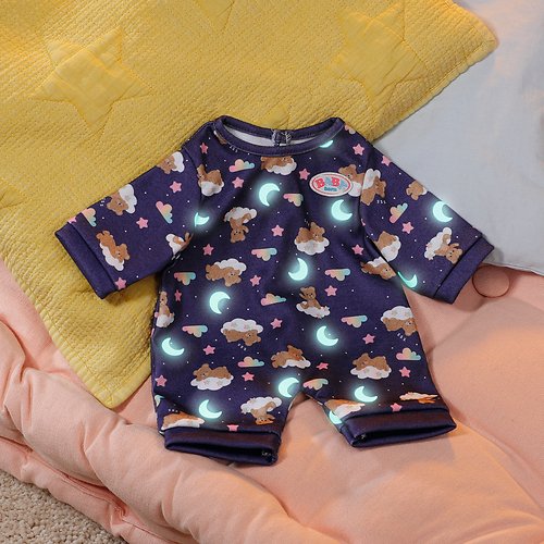 Zapf Creation Baby Born® Pijama De Peluche Que Brilla En La Oscuridad, Accesorios Para Muñecas 840689