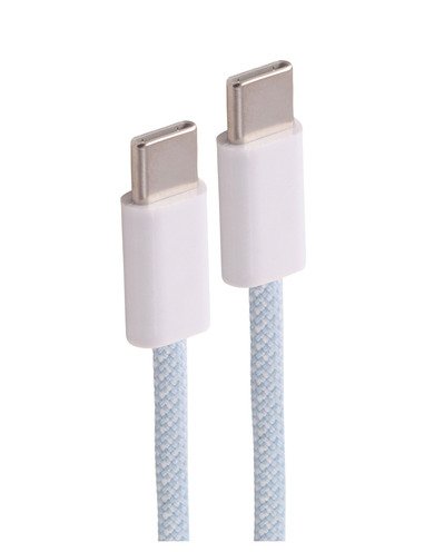 Shiverpeaks Usb-C Cable De Carga, 2.0, 60w, Azul, Textil, 3m