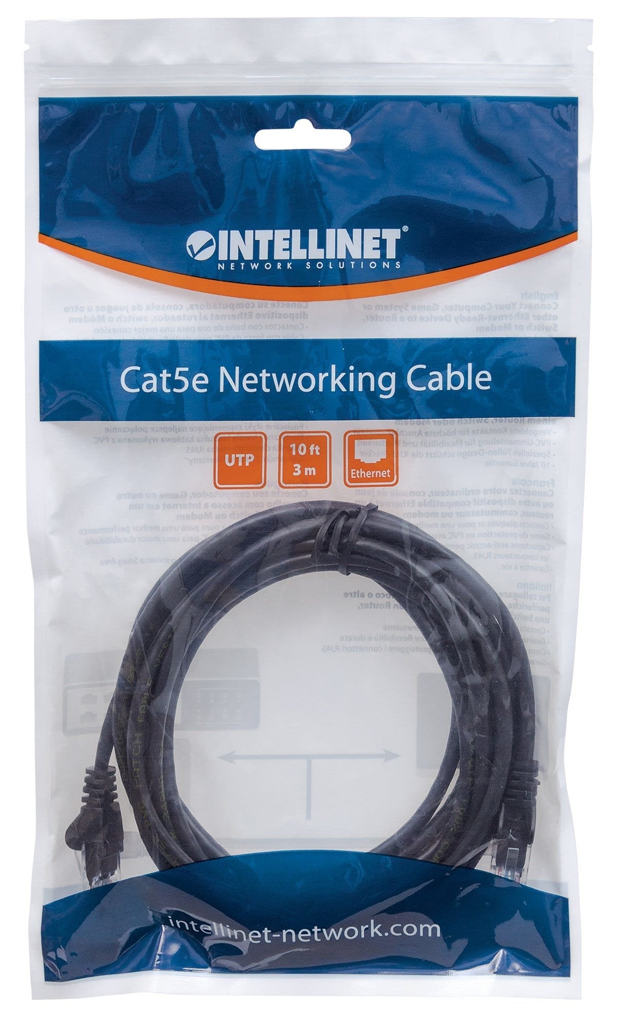 Intellinet Patchkabel Rj45 U/Utp Cat6 15m   Hebelschutz Schw