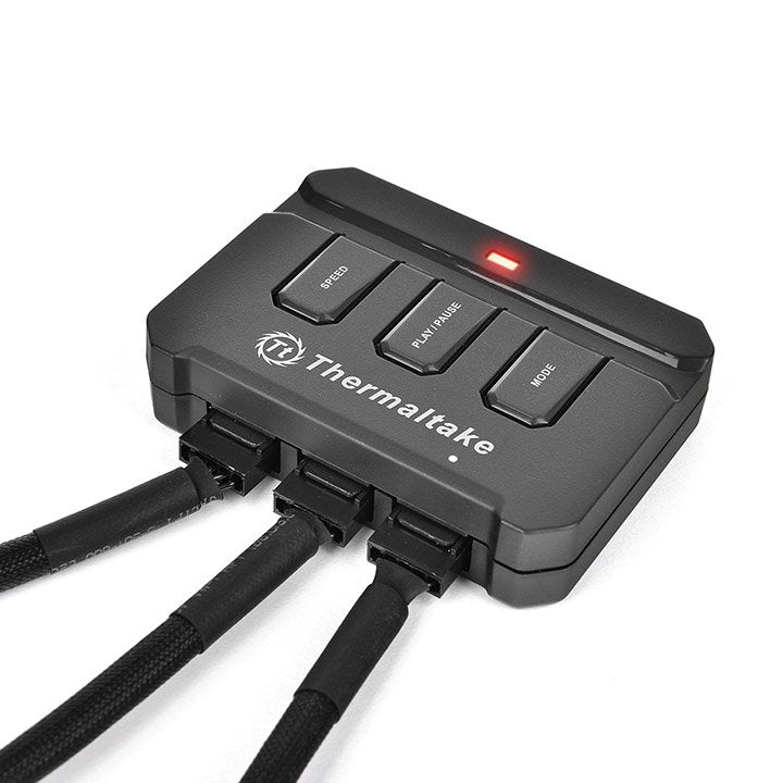 Thermaltake Fan 120mm Ring 12 Led Rgb 3er Set Cl-F042-Pl12sw-B