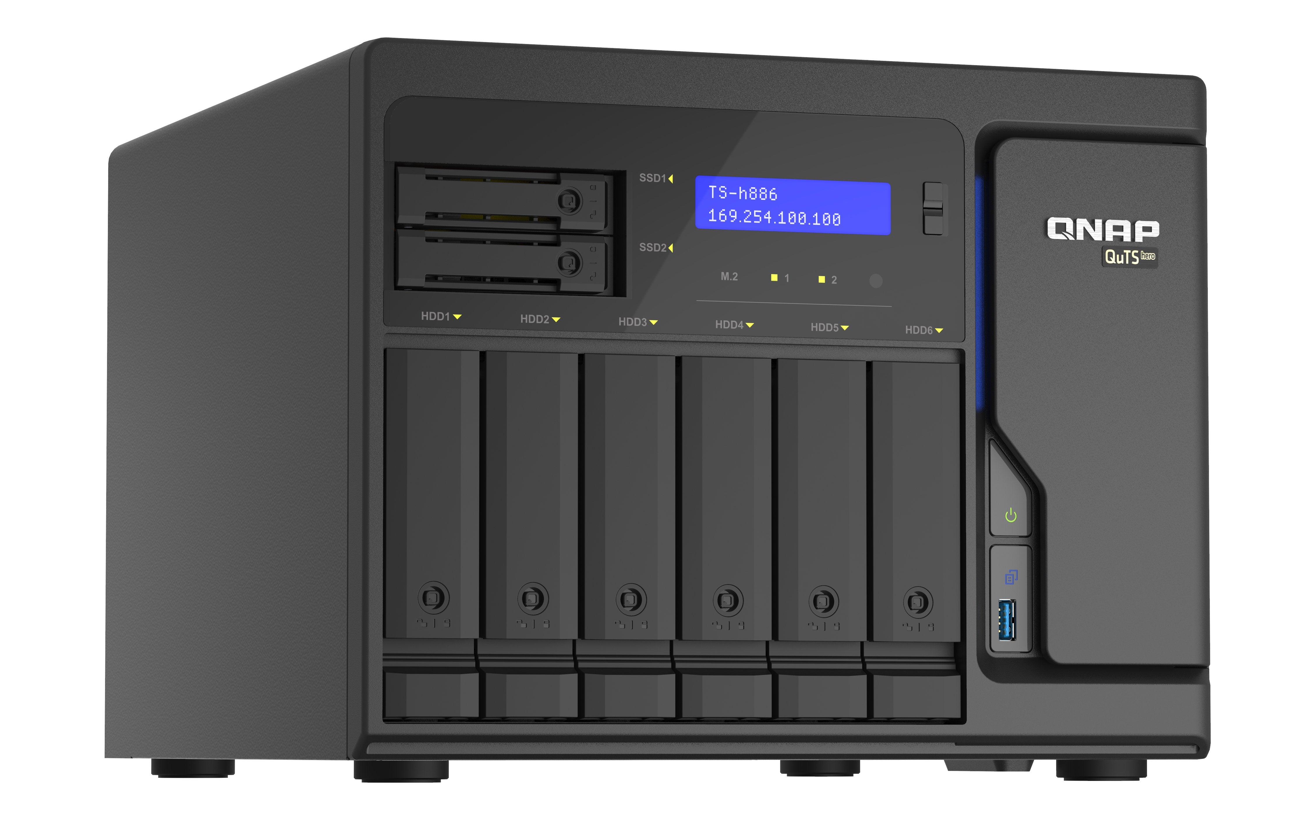 Qnap Ts-H886-D1602-8g Nas Torre Ethernet Negro D-1602