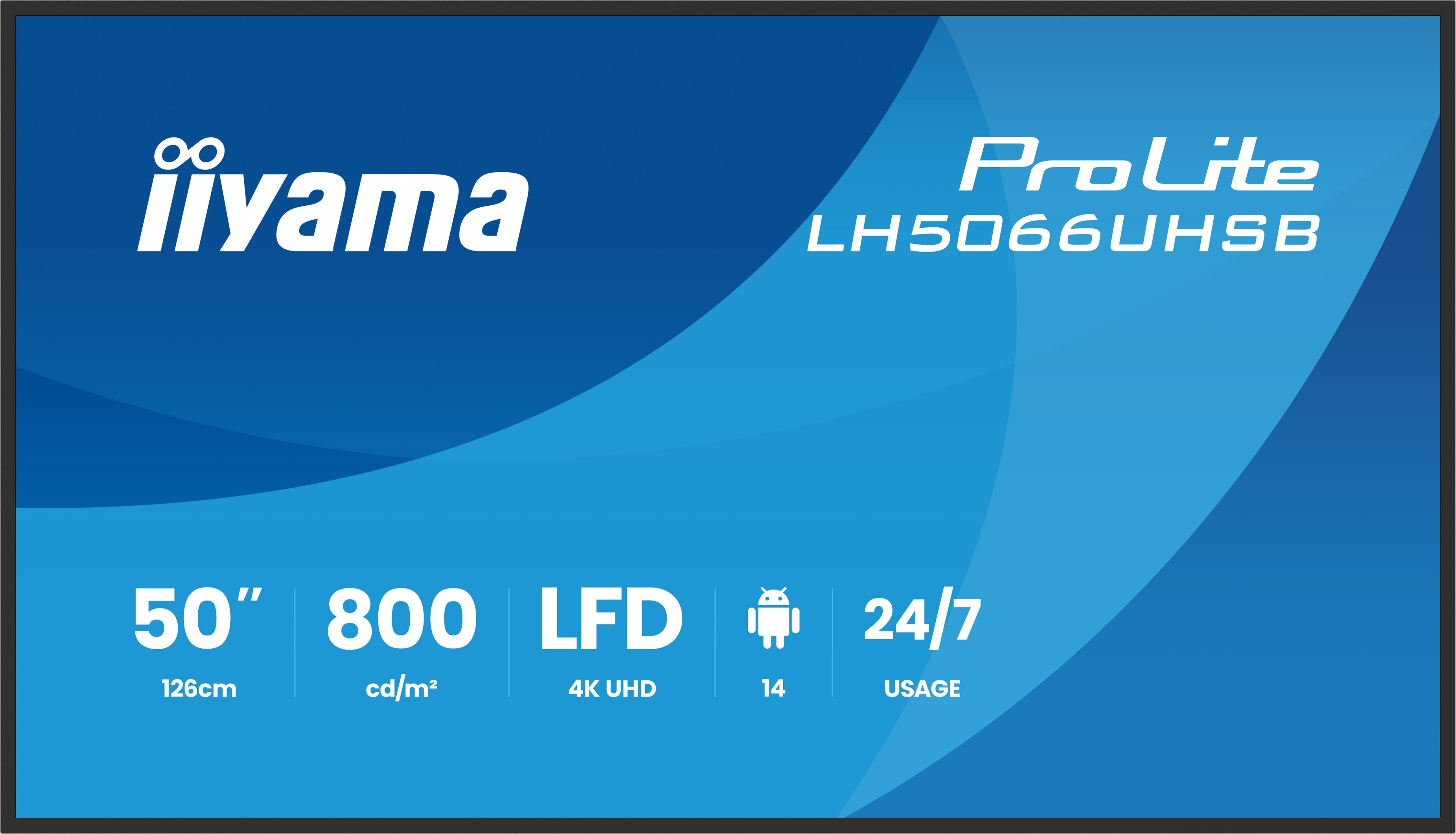 Iiyama Prolite Lh5066uhsb-B1ag - 126 Cm (49.5")
