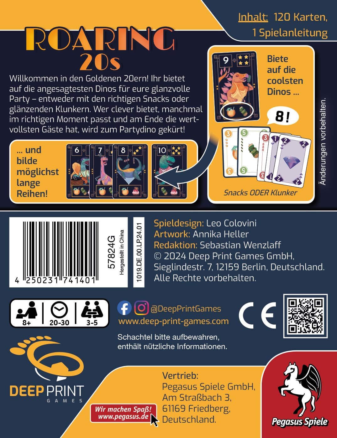 Pegasus Deep Print Games: Roaring 20s 57824g
