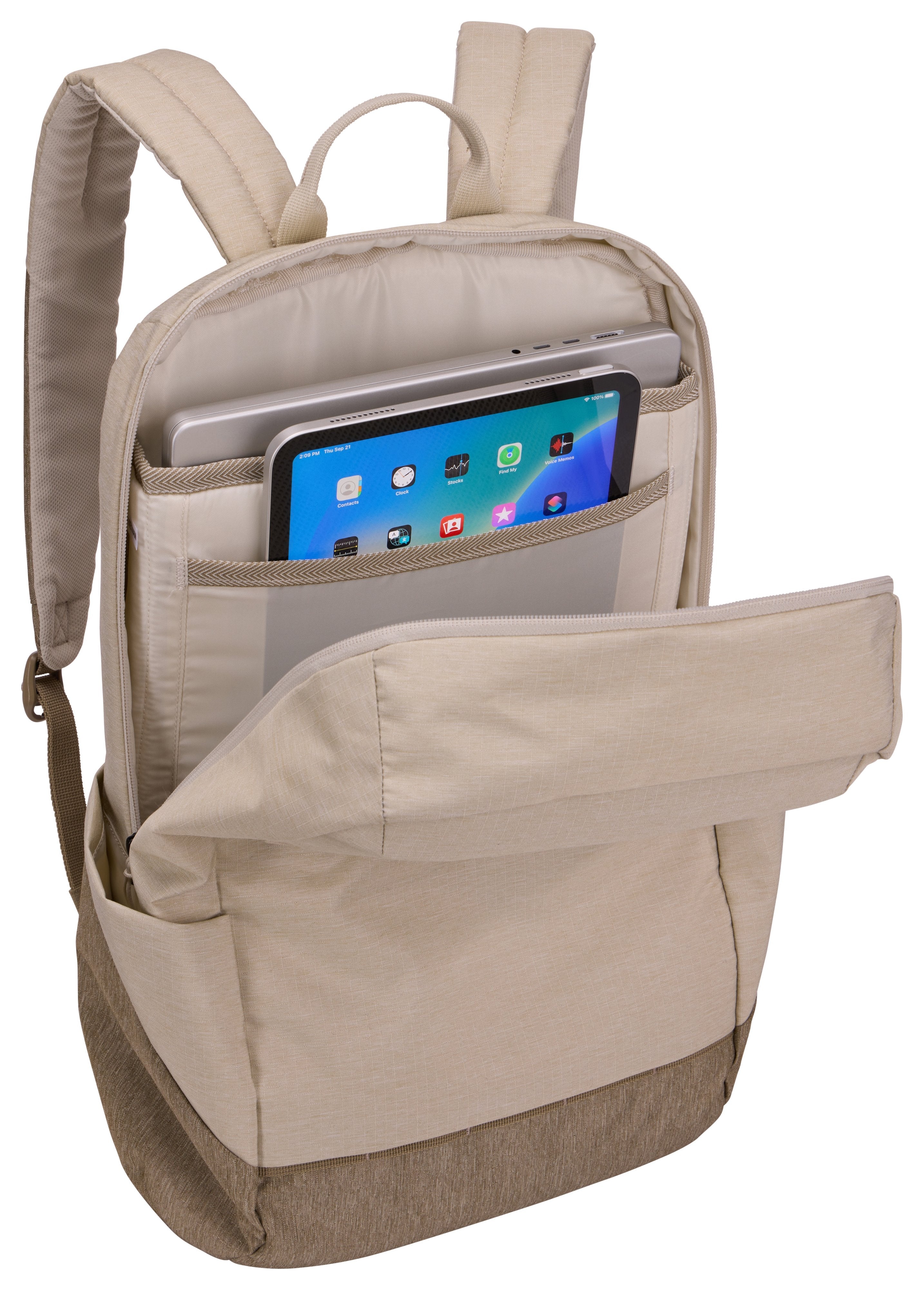 Mochila Thule Lithos 20l (16") Gris Pelican Faded Khaki
