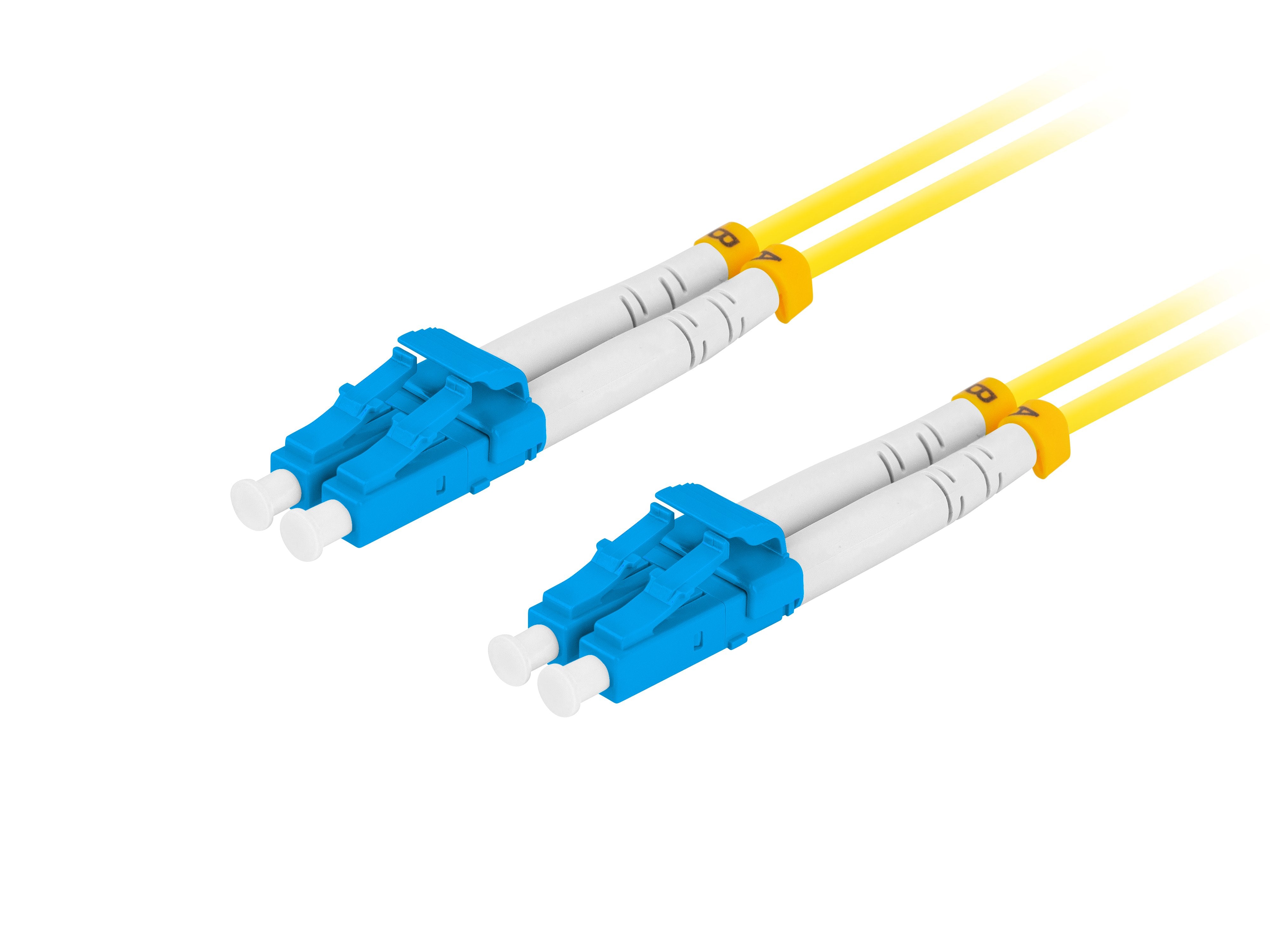 EAN 5901969433067 - Lanberg FO-LULU-SD11-0010-YE Cable de fibra óptica e InfiniBand 3 m LC Amarillo imagen 2