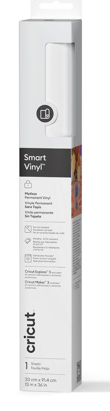 Cricut 2011315 Vinilo Adhesivo Permanente Blanco Mate