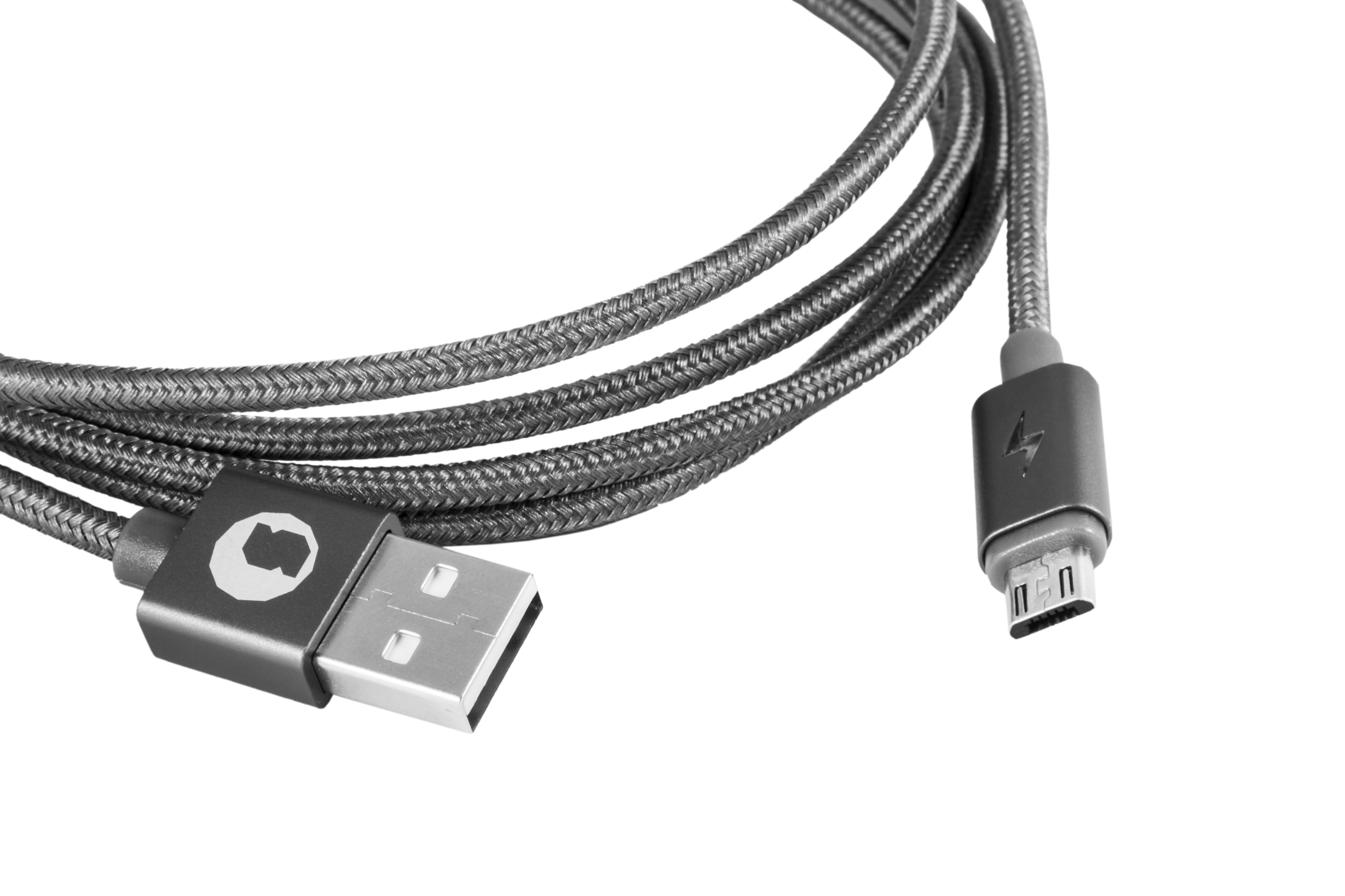 Cable Usb 2.0 Tipo A M-Micro Usb B M Silver Ht 1.5m 93639