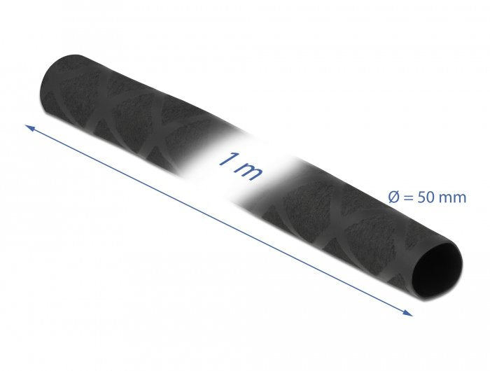 Schrumpfschlauch X-Muster Rutschfest 1 M X 50 Mm Schwarz