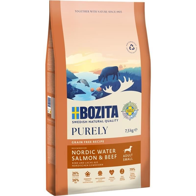 Bozita Pura Salmón Y Carne Adulto Raza Pequeña 7,5 Kg
