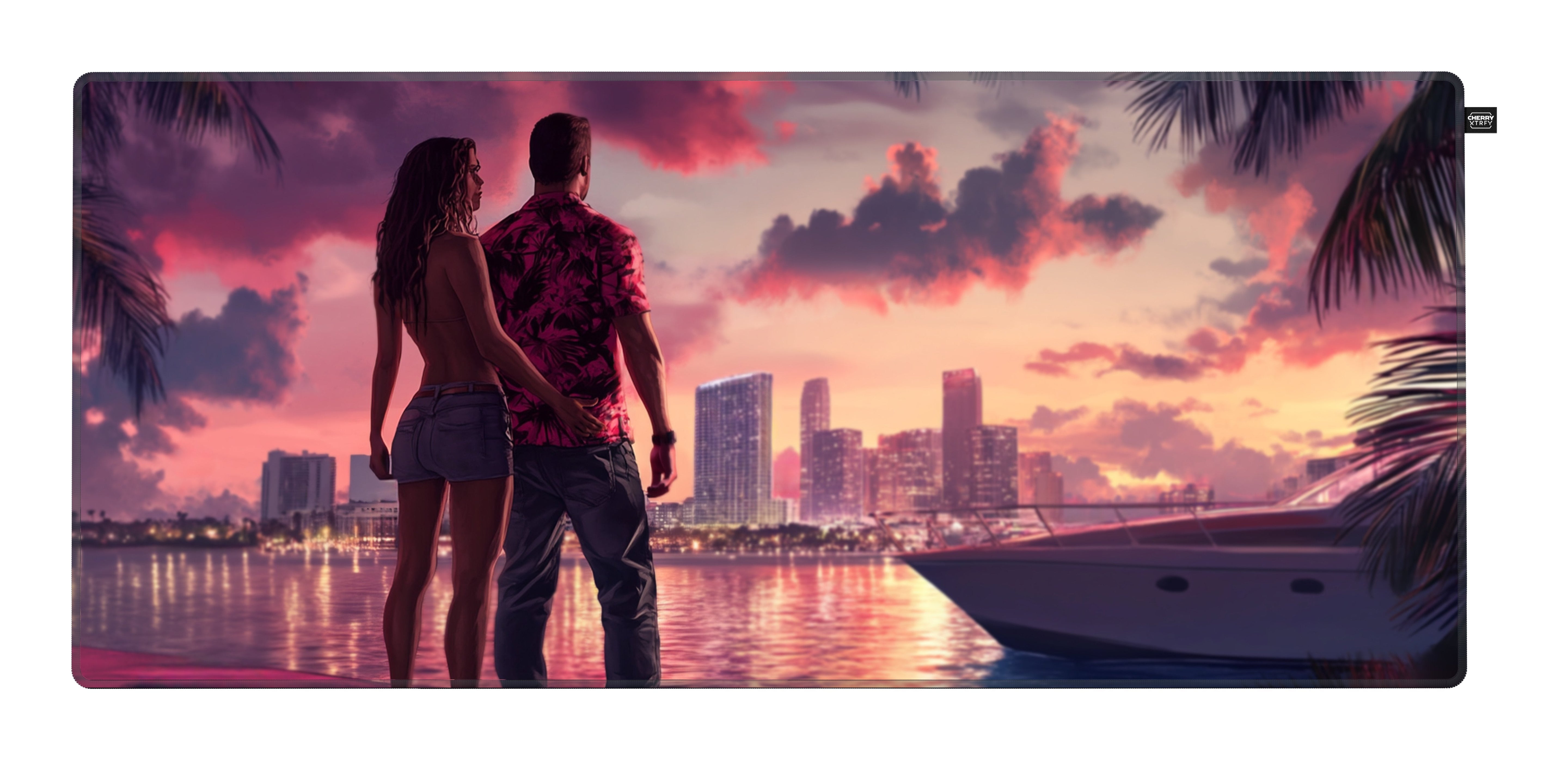 Cherry Xtrfy Gp5 Ratonpad Xl Miami Sunset