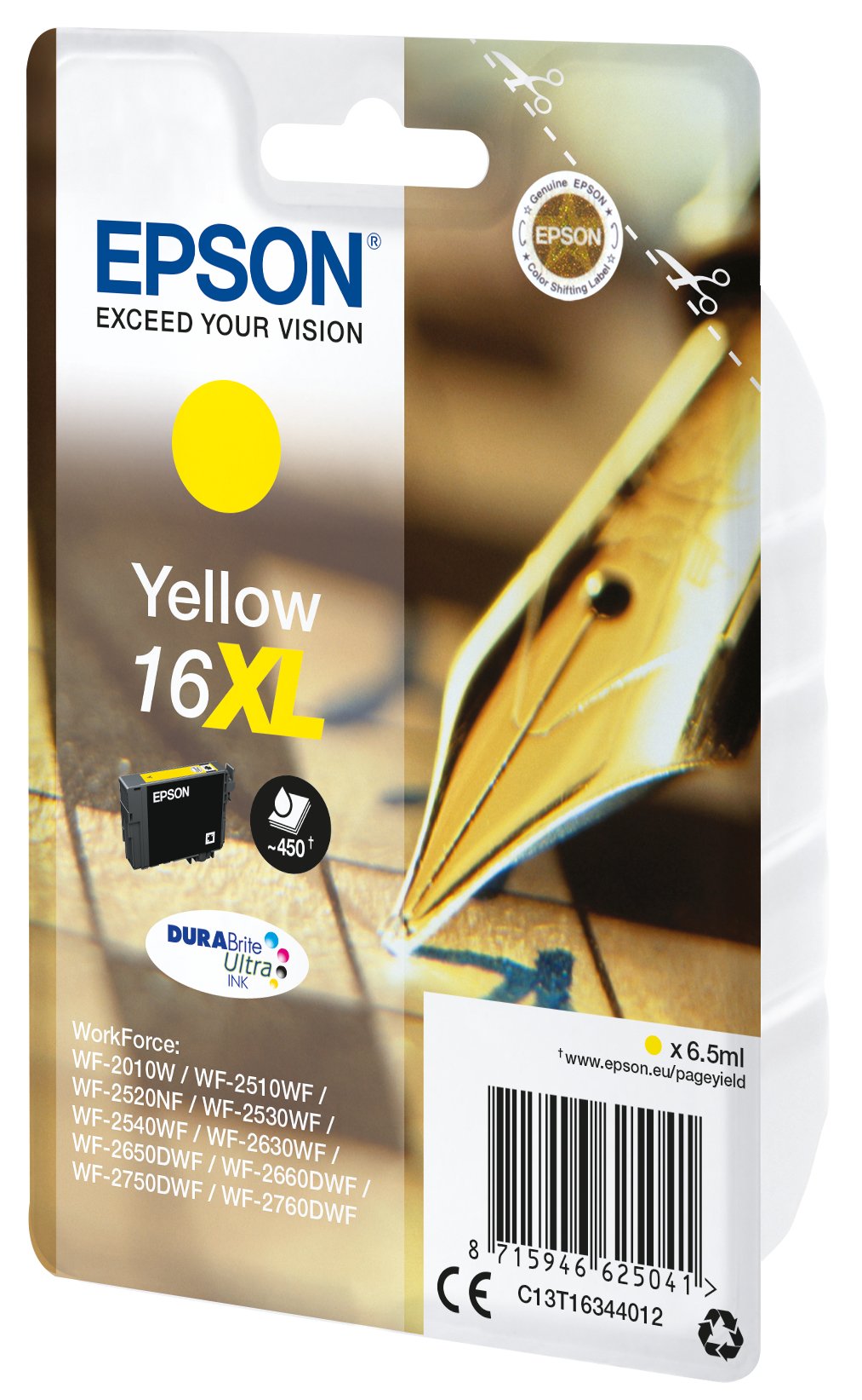 Epson Tinta Amarillo Durabrite Ultra Ink - Nº16xl
