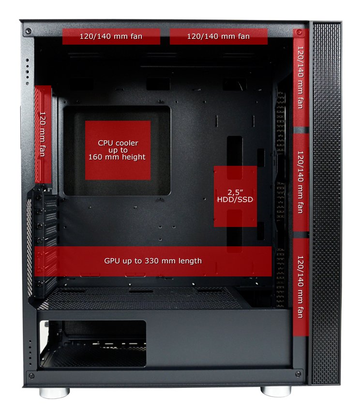 Lc-Power Gehäuse 8000b Ohne Netzteil Retail