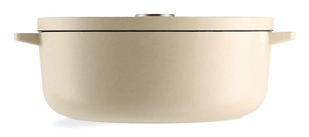 Kitchenaid Bräter Mit Deckel Gusseisen 30cm, Oval, Creme