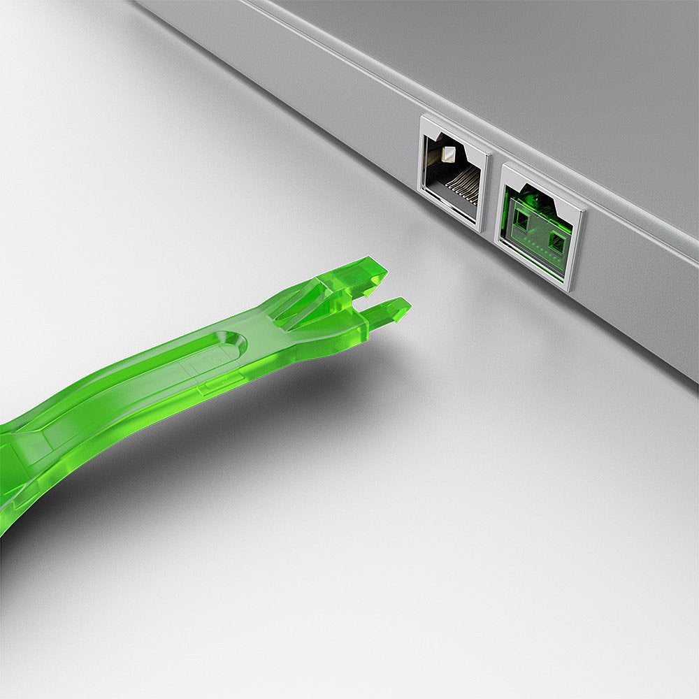 EAN 4002888406314 - Lindy 40631 bloqueador de puerto Llave de bloqueador de puerto RJ-45 Verde Acrilonitrilo butadieno estire imagen 3
