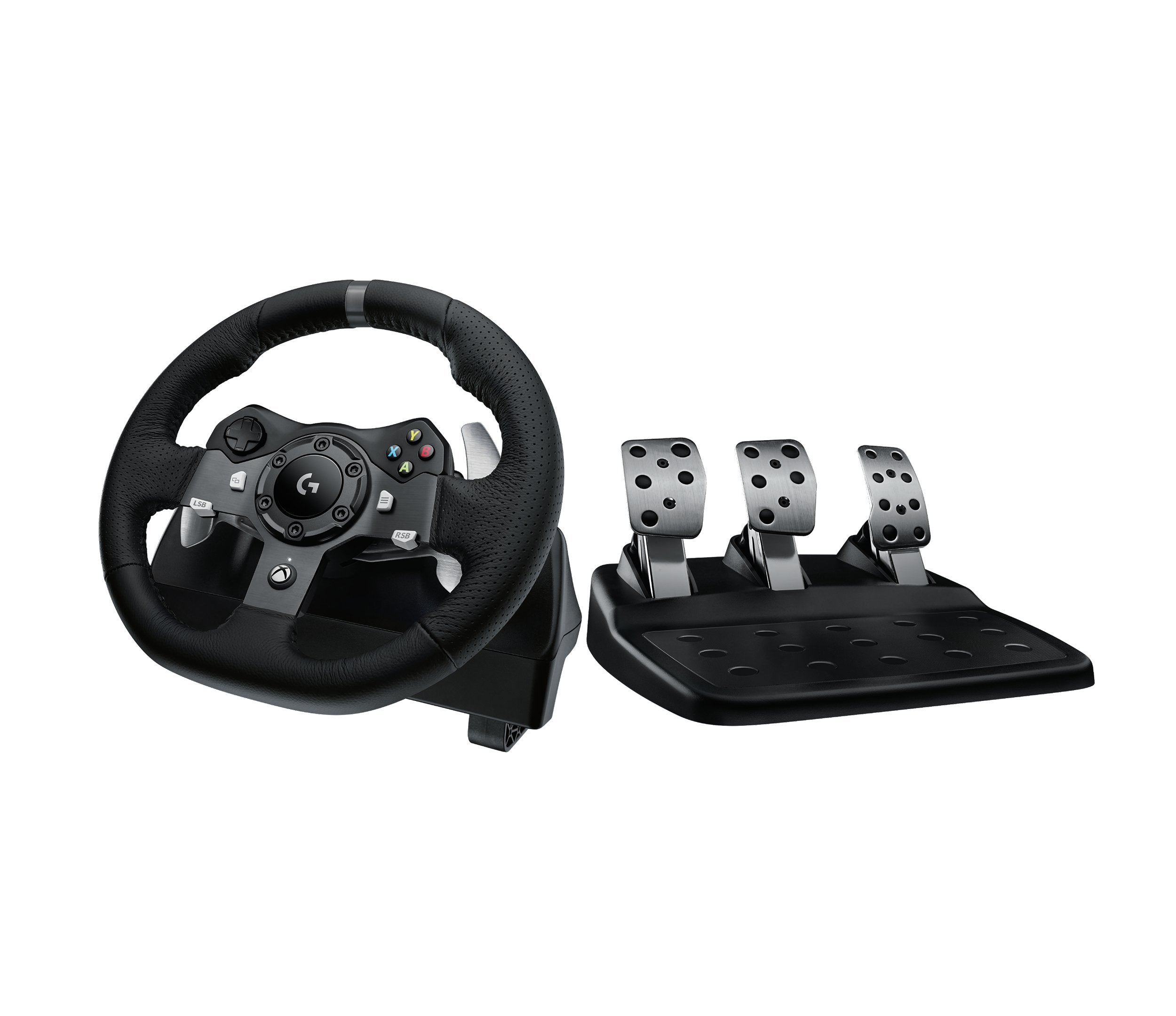 Volante De Carreras Logitech G920 Driving Forcé Para Xbox One Pc Forcé Feedback Con Dos Motores 900  Rotación Pedales Calibracion Automatica