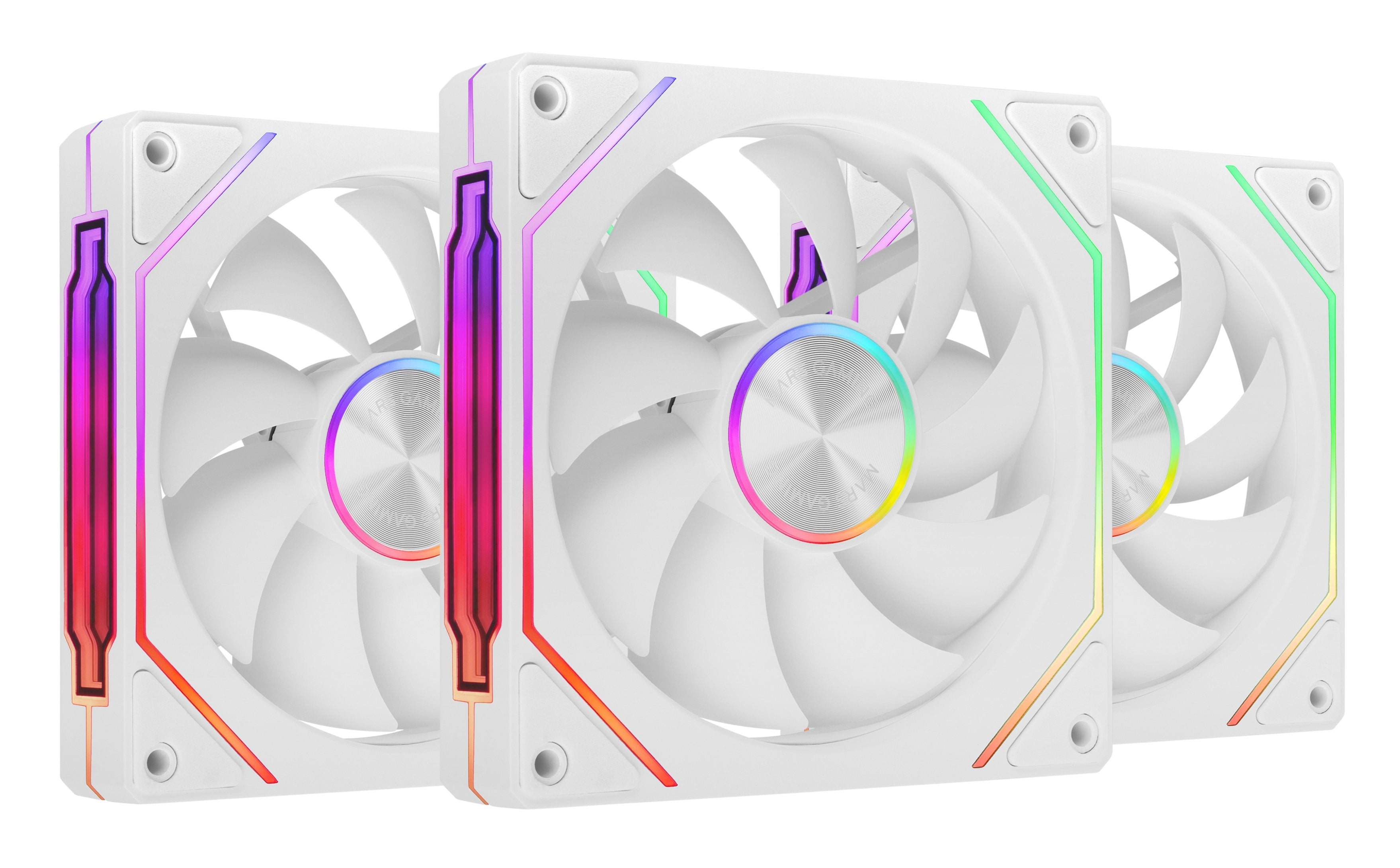 Pack 3 Ventiladores Mars Gaming Mf-Linkfinitykit2 12cm Argb Blanco