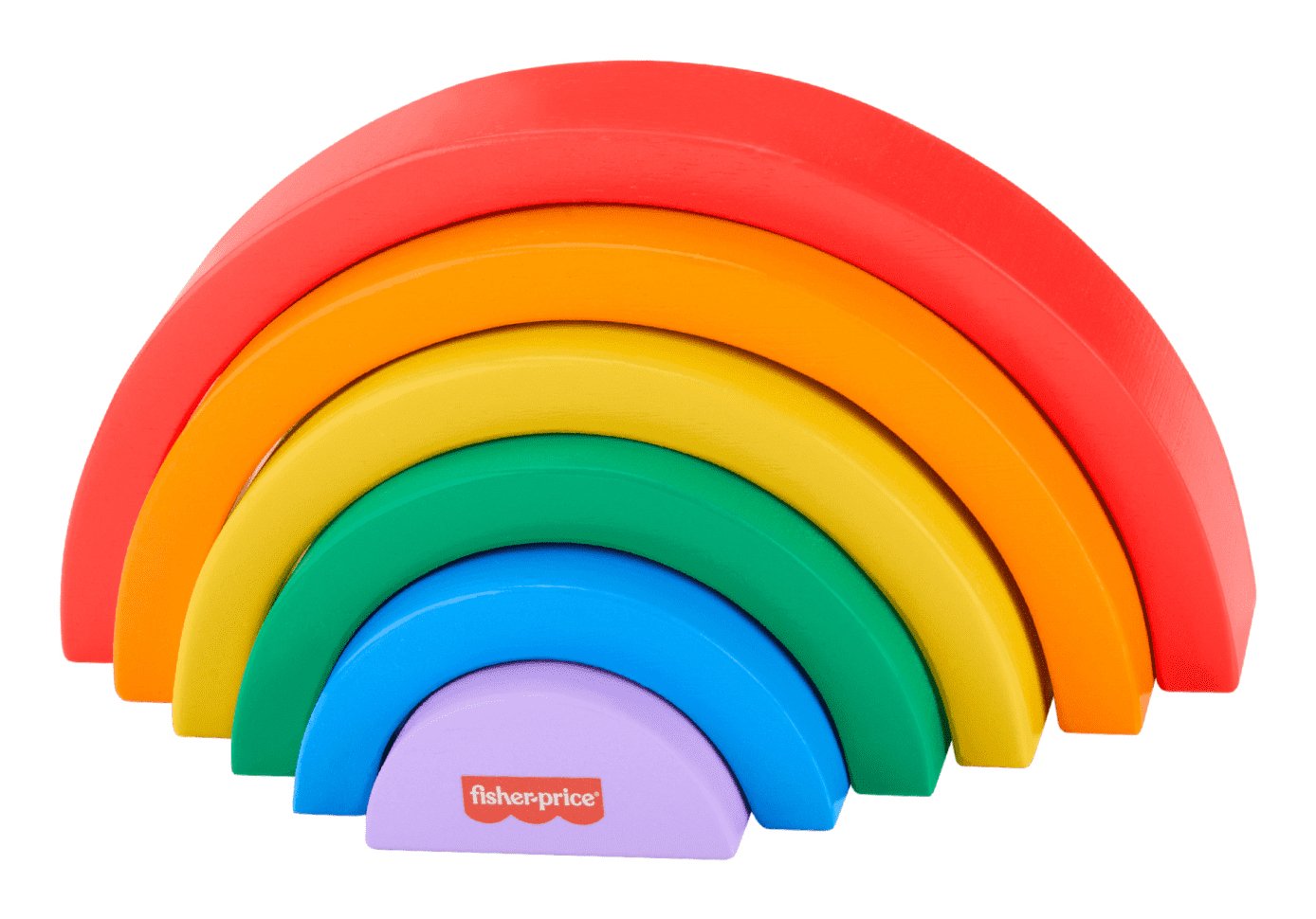 EAN 0194735238316 - Fisher-Price Wooden Stacking Rainbow imagen 1