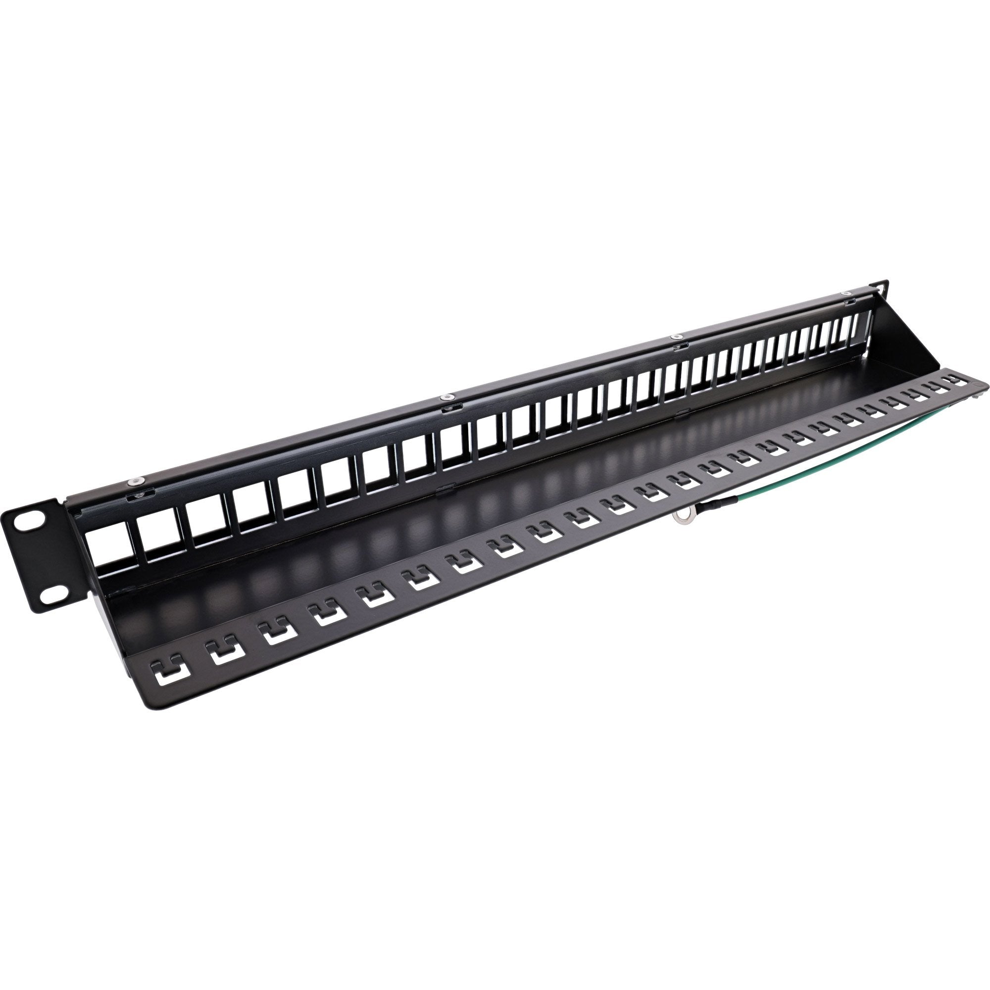 Patch Panel Inline Blank 19" 24 Puertos 1u Negro