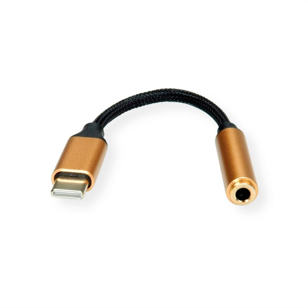 Roline Gold Adapter Usb Typ C - 3,5mm Audio, St Bu, 0,13 M