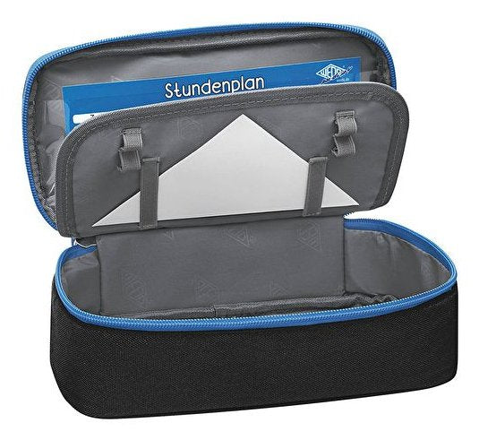 Wedo Mäppchen Schlamperbox Reissverschlussfach Negro Hellbl