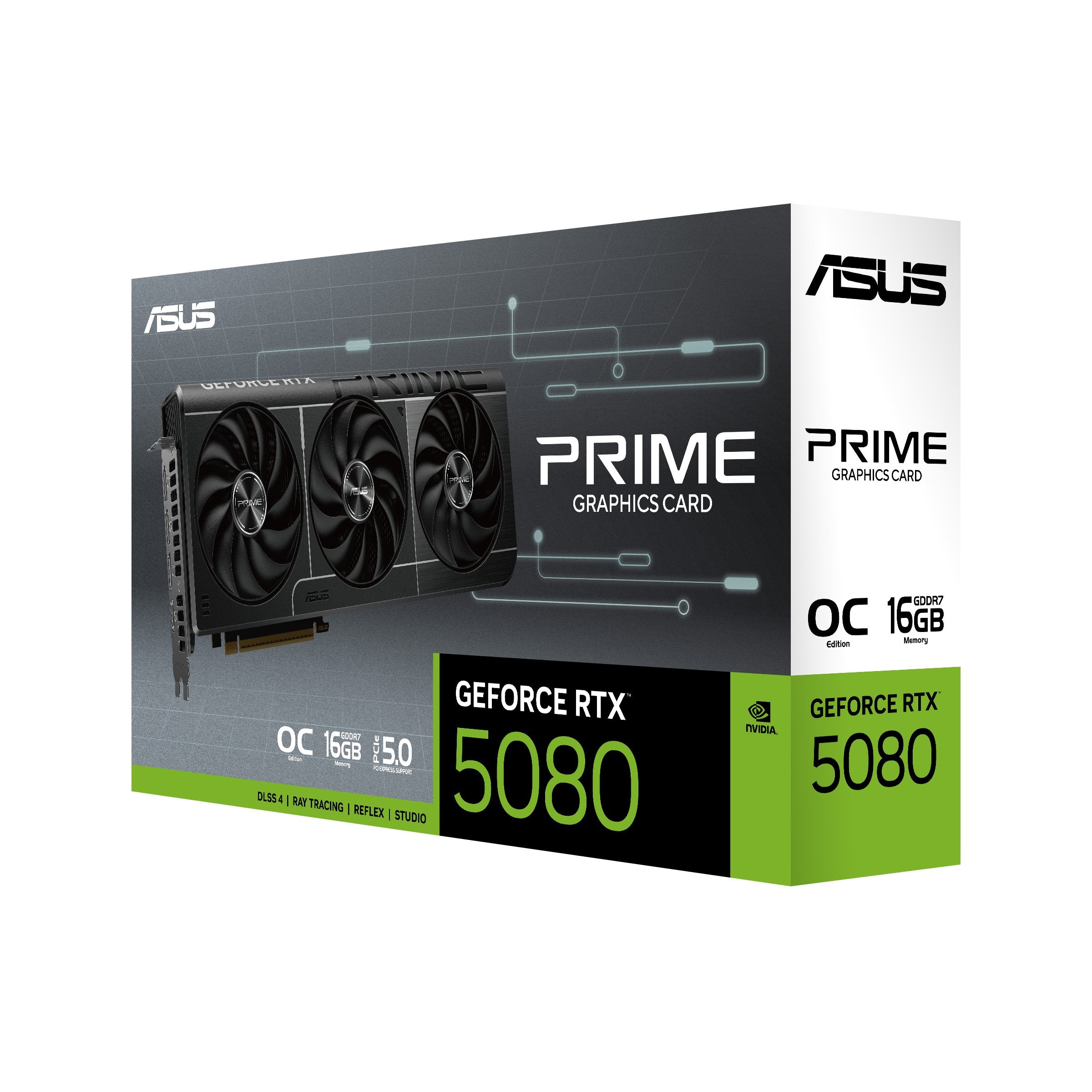 Asus Geforce Rtx 5080 Prime Oc Evo (Dlss 4, 3x Displayport, 1x Hdmi 2.1) 90yv0lx4-M0na00