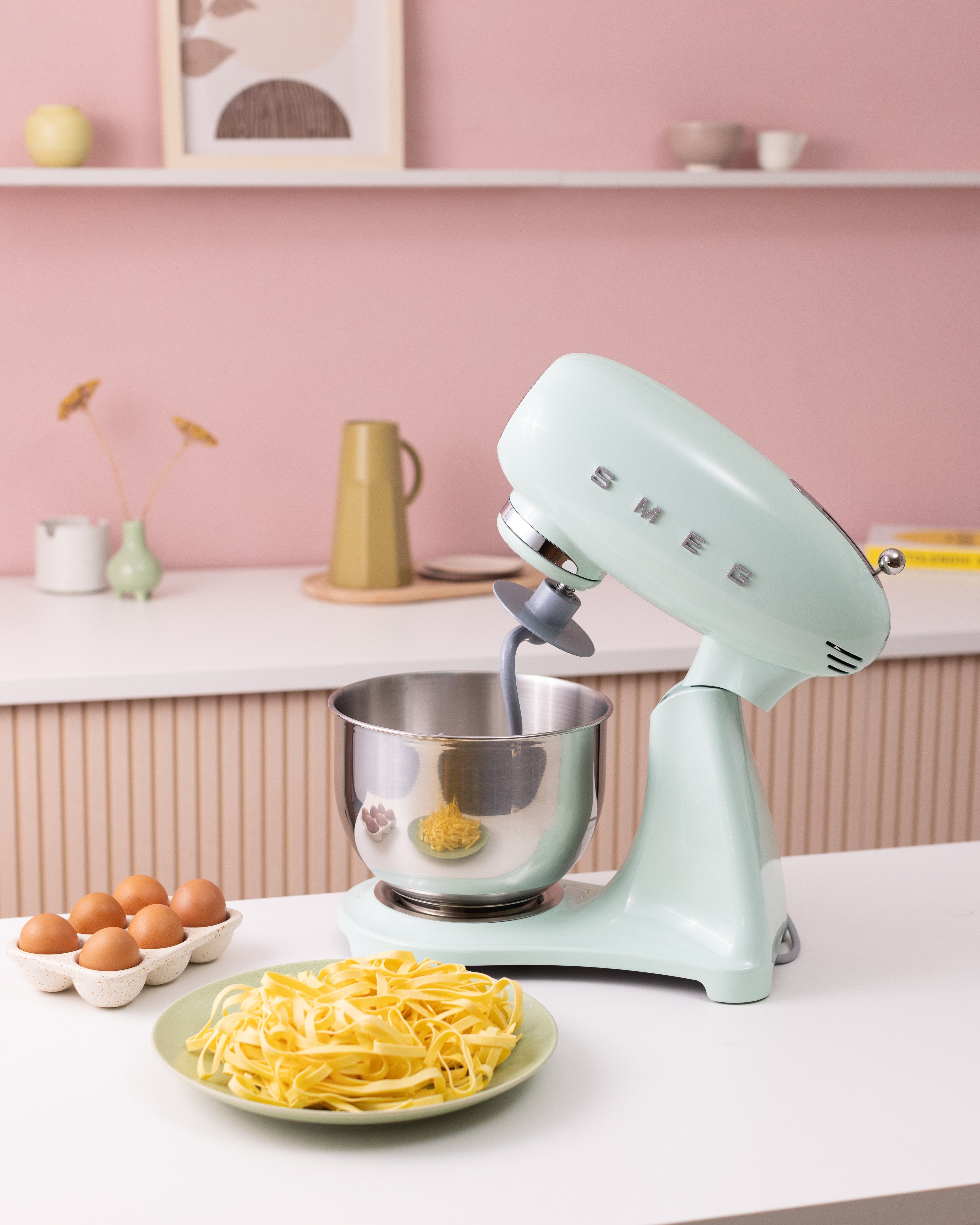 Smeg Kitchen Robot 50´Style Green Pastel Smf05pgeu