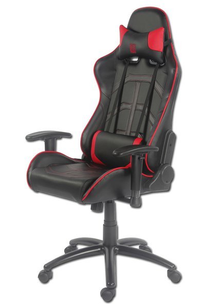 Lc-Power Lc-Gc-1 Silla Para Videojuegos Silla Para Videojuegos De Pc Negro, Rojo