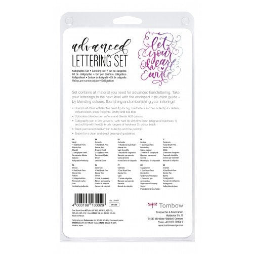Tombow Set Lettering Avanzado Estuche