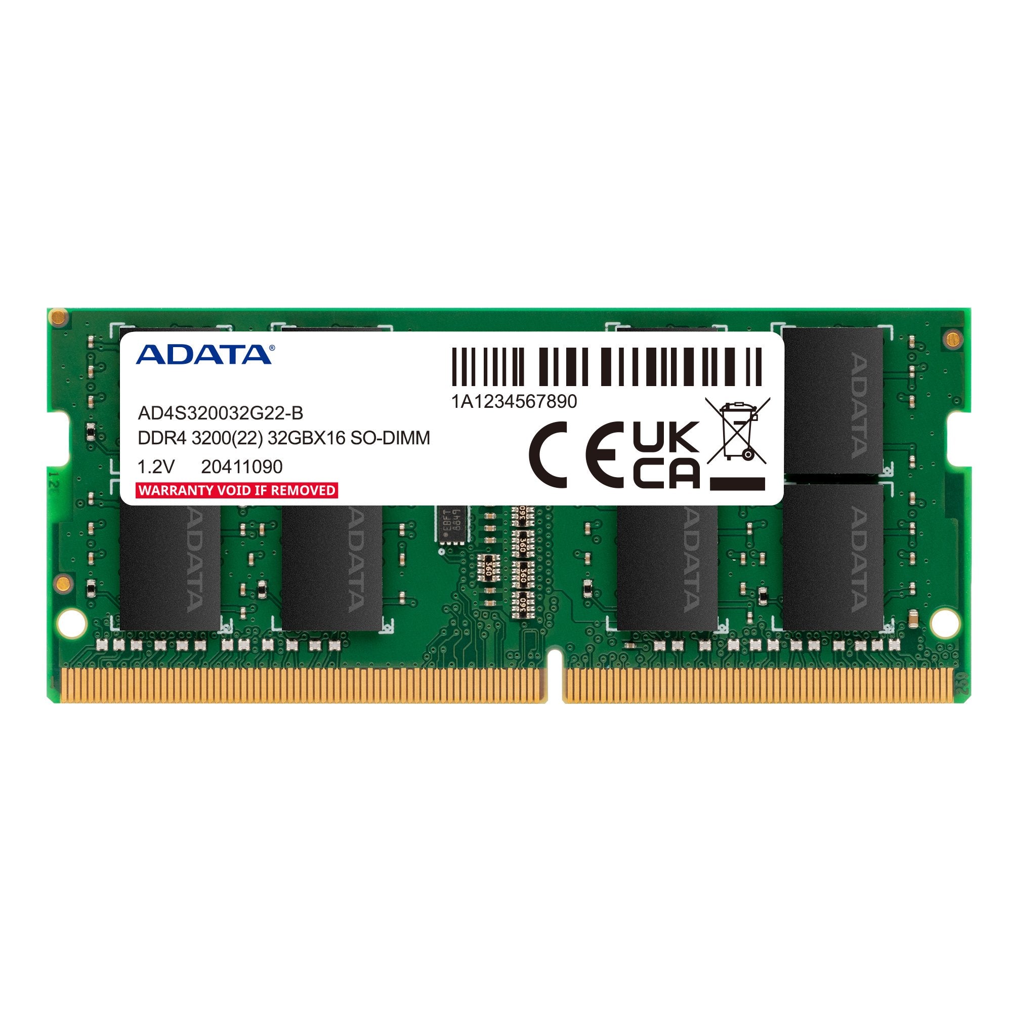 Adata 16 Gb Ddr4-3200 2x 8 Gb  Kit Dual, Memoria Verde, Ad4s32008g22-Dtgn, Premier Ad4s32008g22-Dtgn