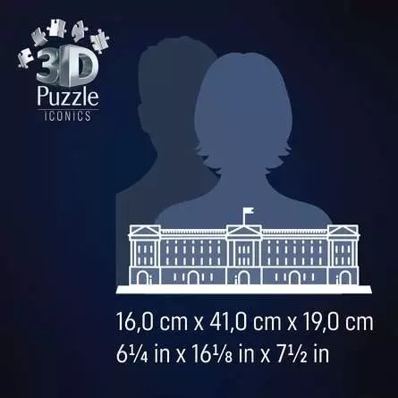 Ravensburger 3d Puzzle Iconics: Buckingham Palace - Mit Licht (216 Teile) 12008031