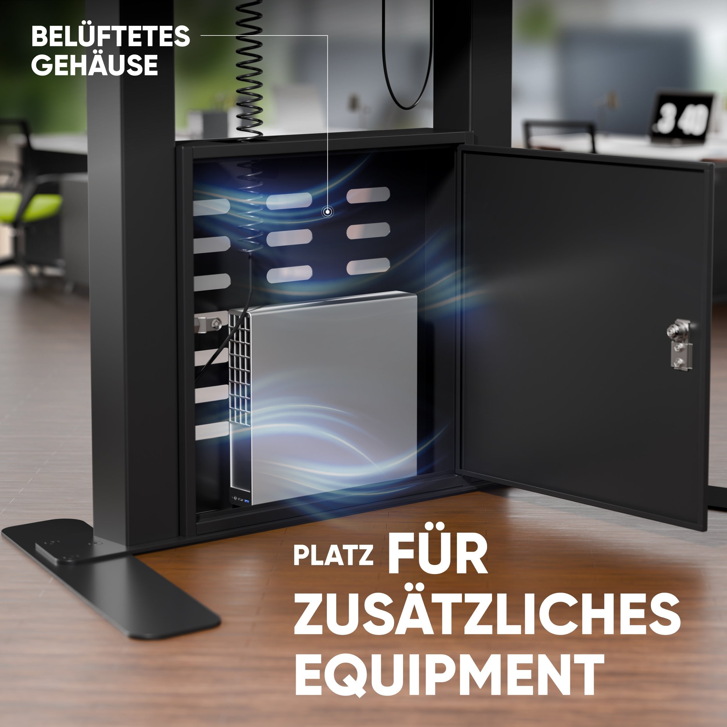 Tv Set Acc Floor Stand /55-100/Black Fpro2l-40-B Onkron