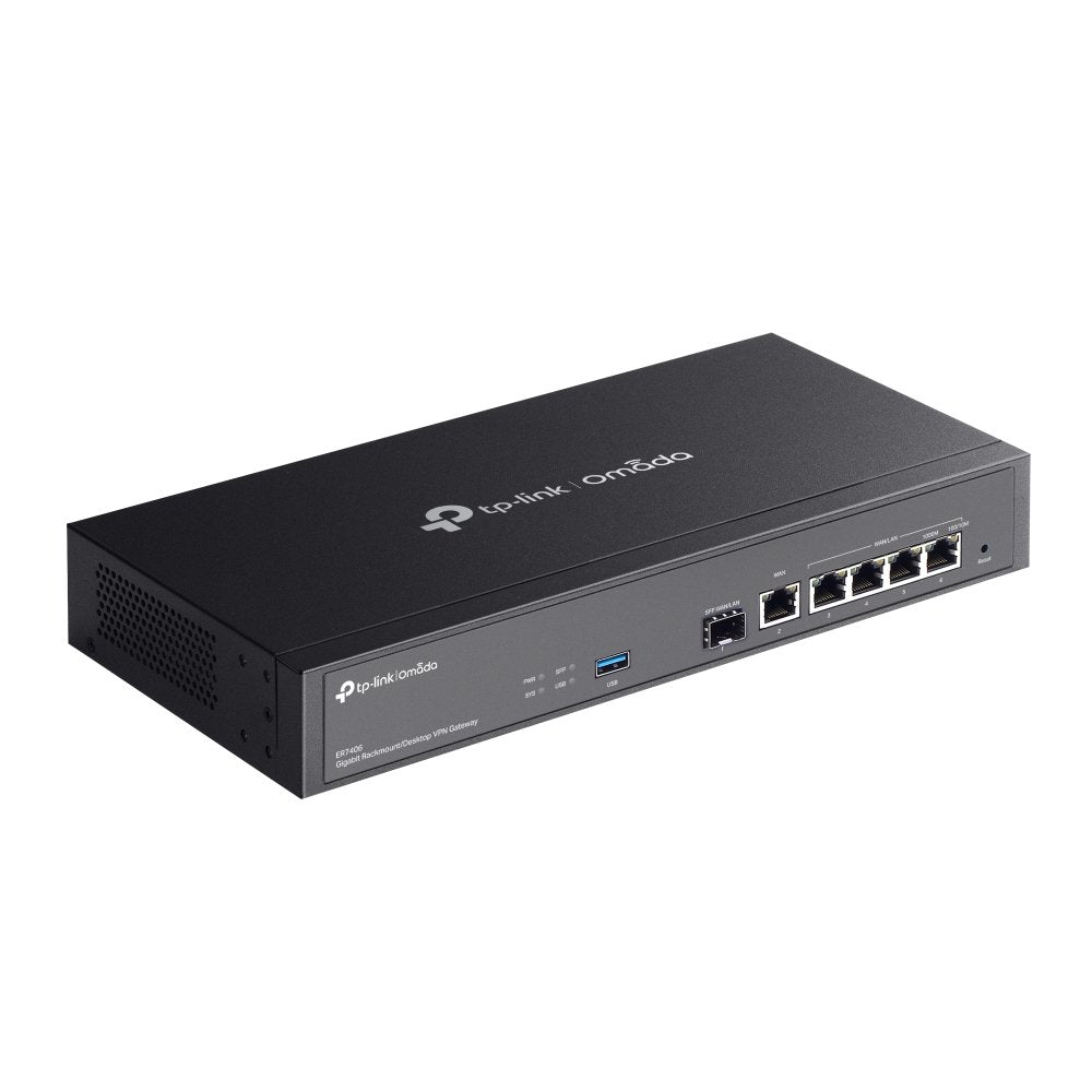 Router Vpn Tp-Link Er7406 1p Giga Sfp 5p Giga Usb 3.0 Gestion Centralizada Omada Balanceo De Carga
