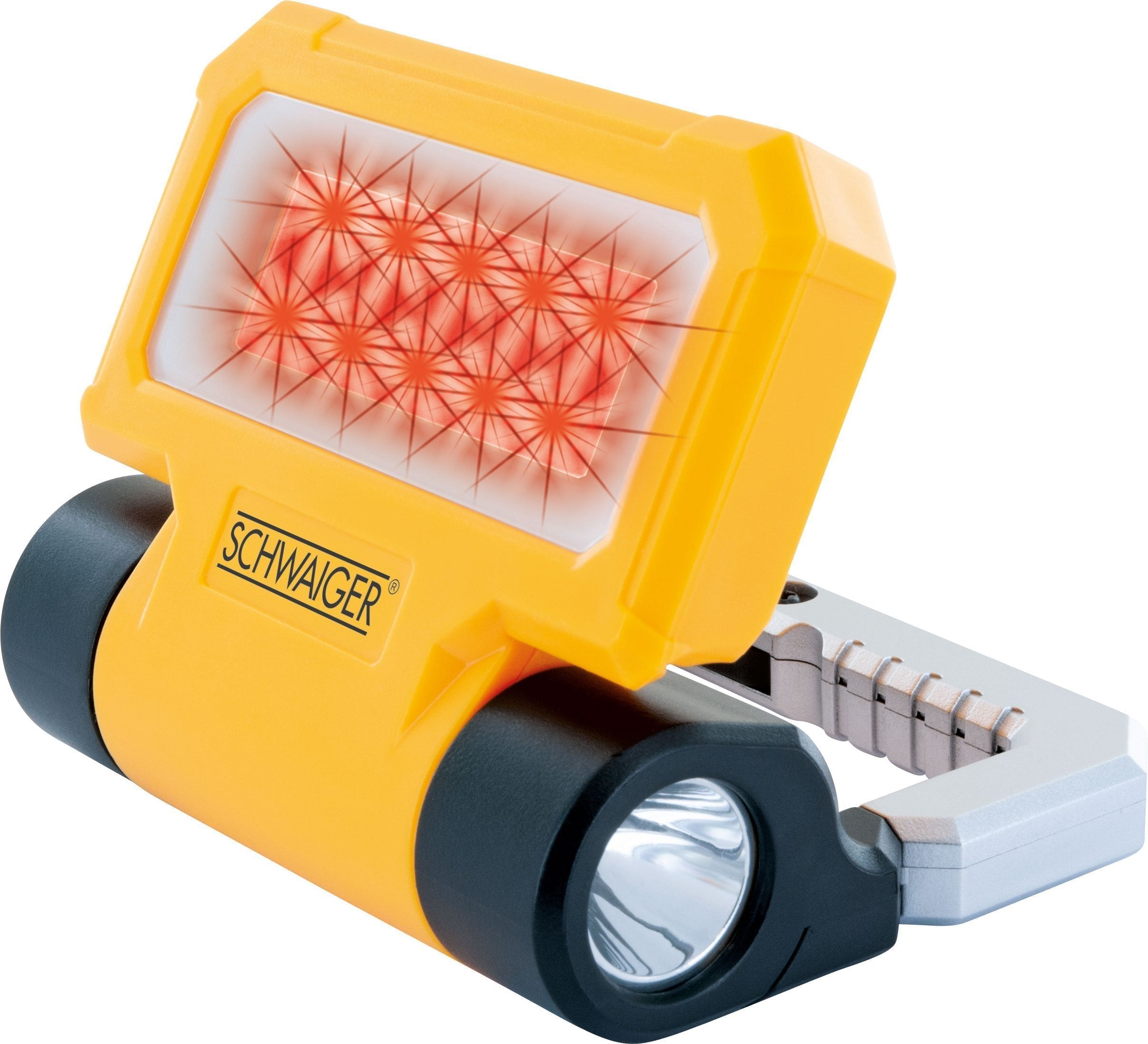 Lámpara De Trabajo Led Schwaiger Con Linterna 300lm Sch./Gel