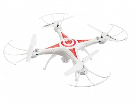Quadrocopter Go! Video, Drohne Weiss/Rot