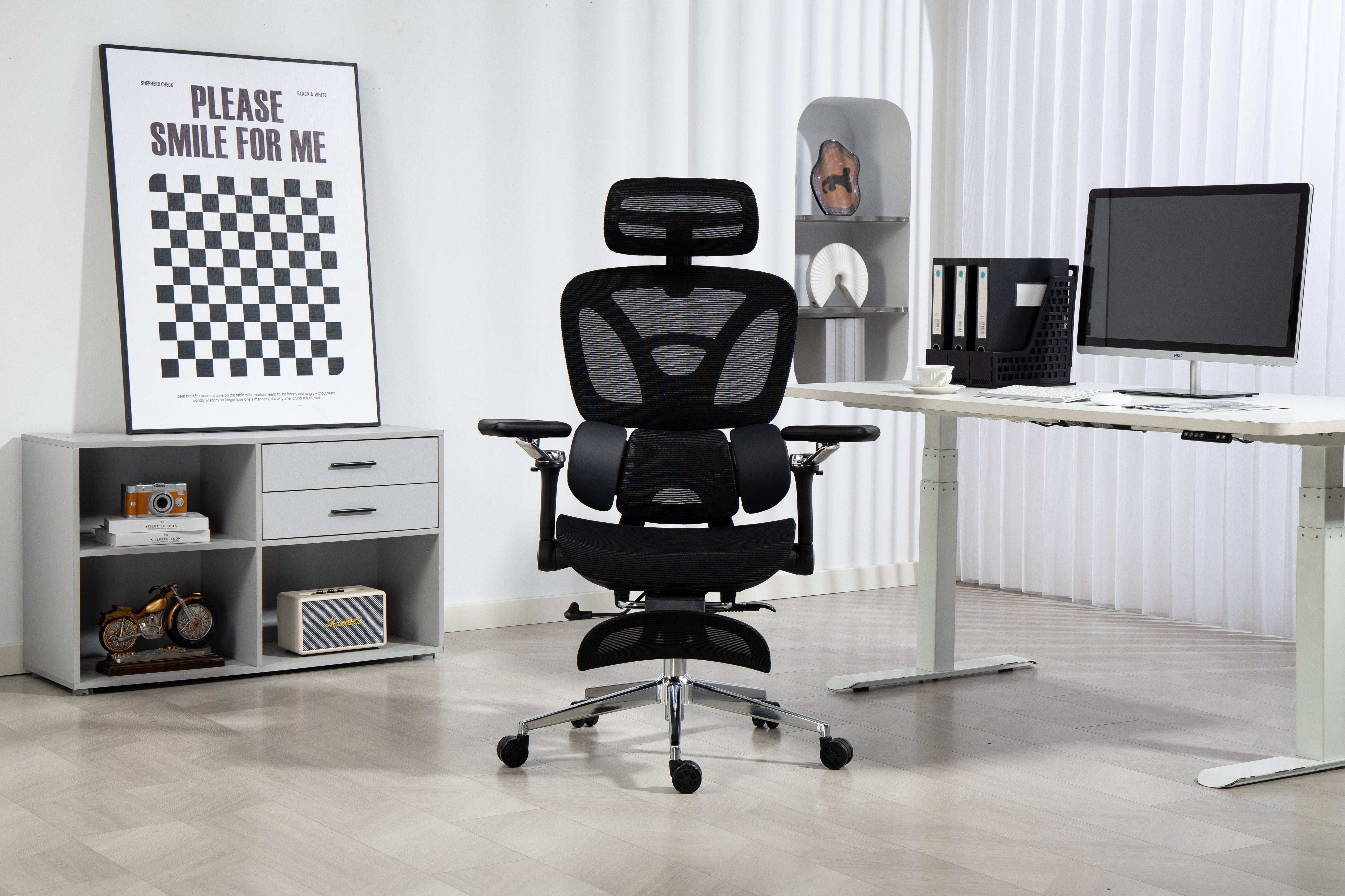 EAN 5901443391562 - Activejet YK848 BK silla de oficina y de ordenador Asiento de malla Respaldo de malla imagen 41