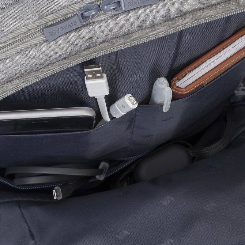 Rivacase 7760 Maletines Para Portátil 39,6 Cm (15.6") Funda Tipo Mochila Gris