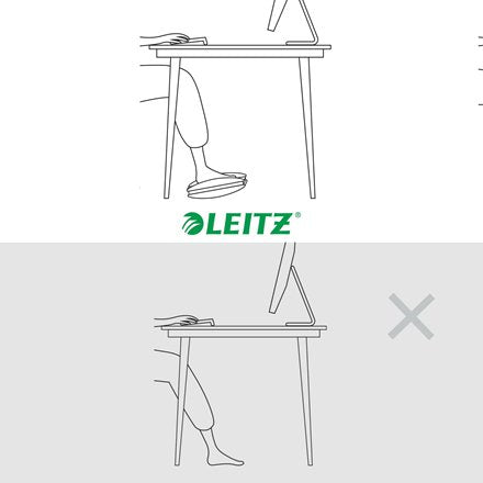 Foot Rest Ergo Wow Black