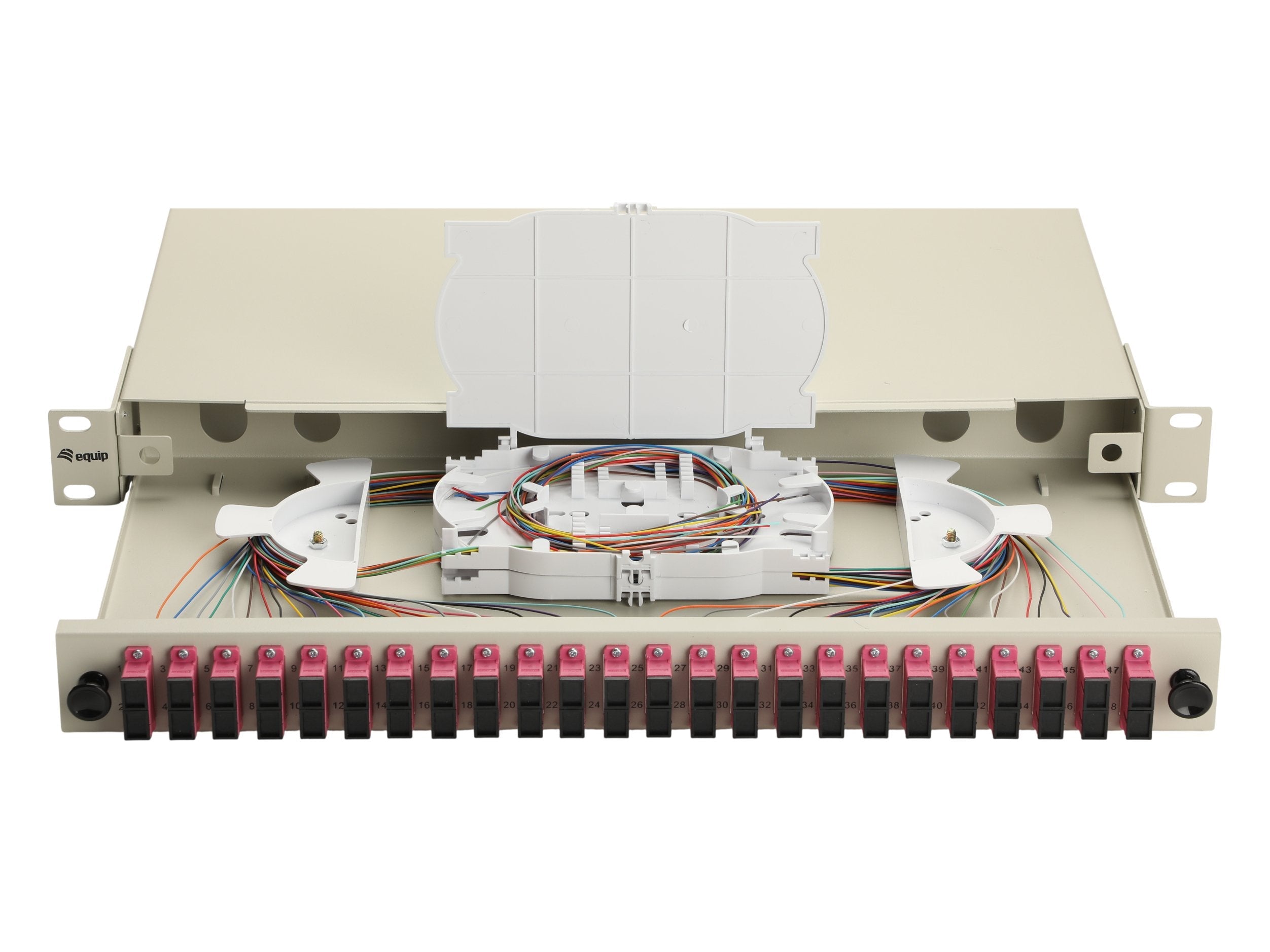 Equip Lwl-Spleisskamen 24-Port Sc-Duplex Om4 1u Komplett Gr
