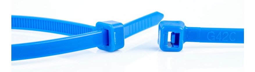 EAN 8717278572109 - WKK 11032671 presilla Brida reutilizable Plástico, Poliamida Azul 100 pieza(s) imagen 2