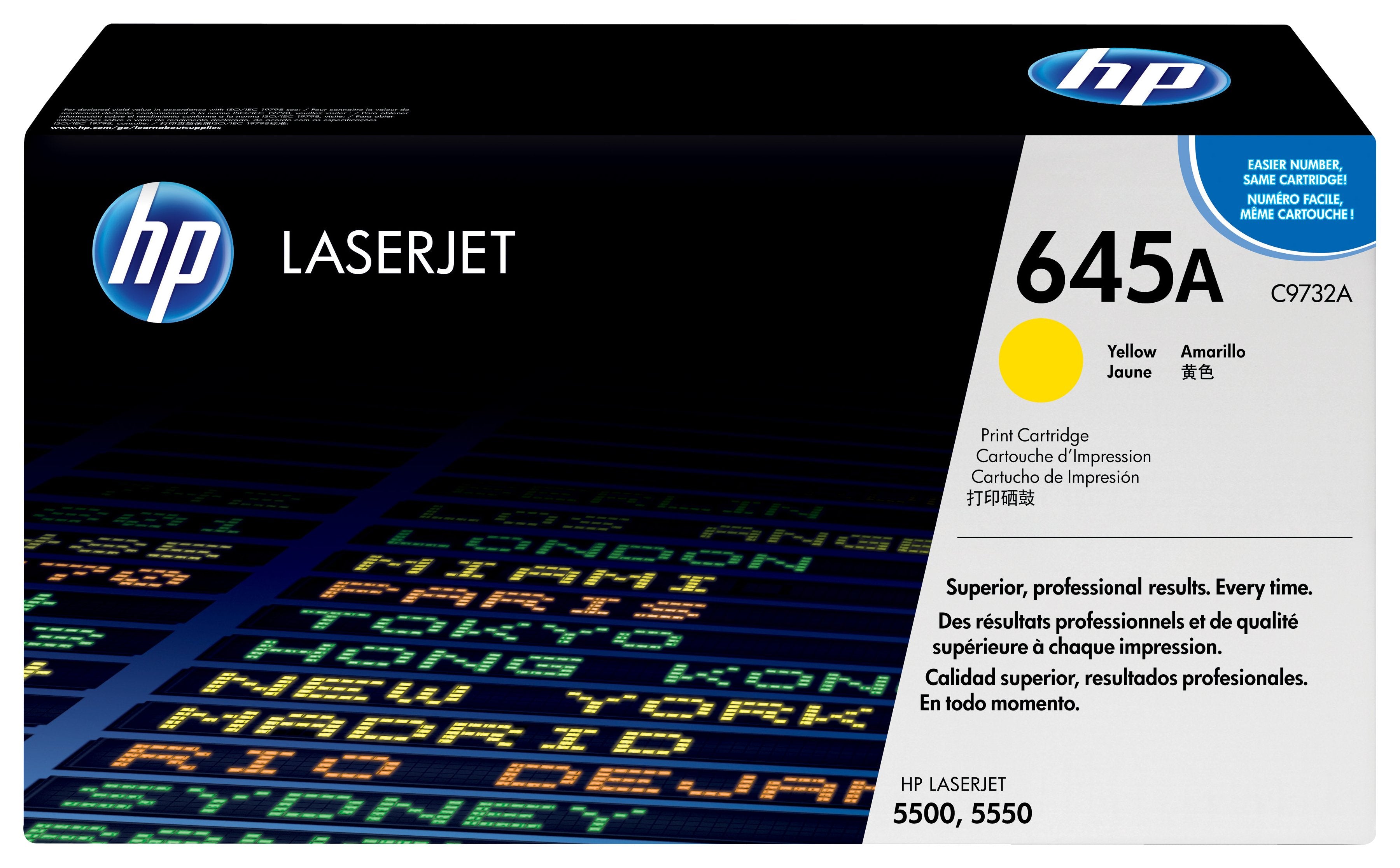 EAN 0088698445426 - HP 645A Yellow Original LaserJet Toner Cartridge cartucho de tóner 1 pieza(s) imagen 1