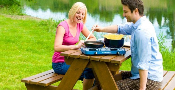 Estufa De Gas Campingaz Base Camp Azul