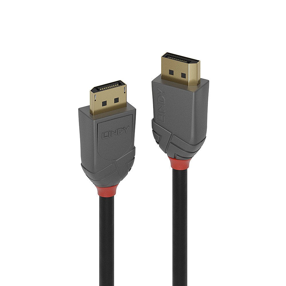 Lindy 36481 Cable Displayport 1 M Negro, Gris
