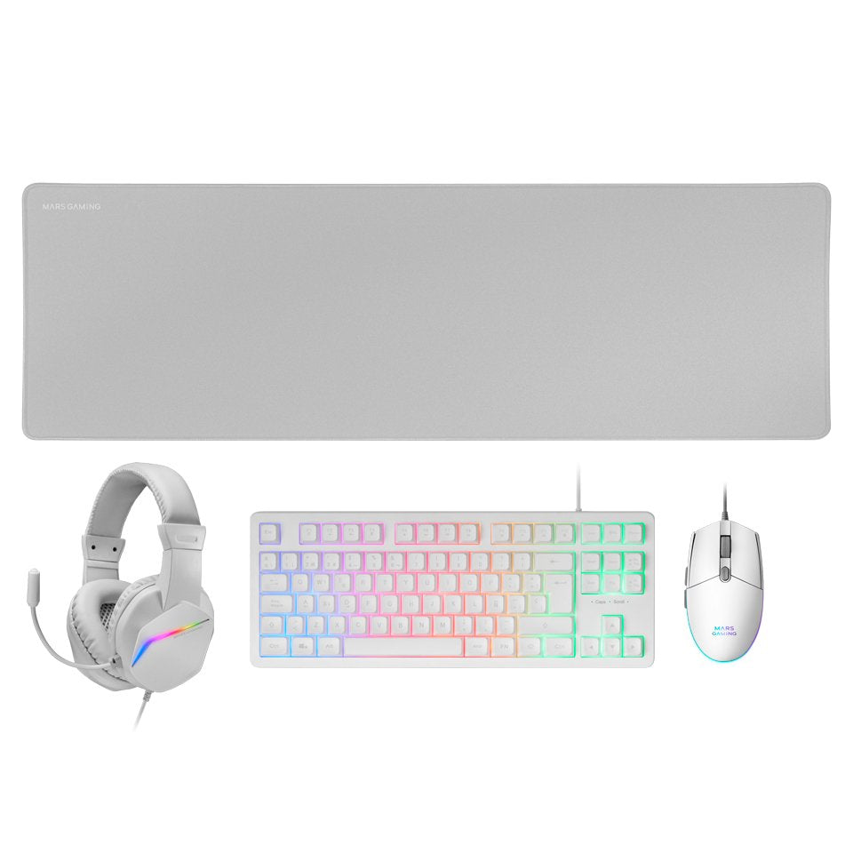 EAN 8435693103608 - Mars Gaming MCP-RGB3W teclado Ratón incluido Juego USB imagen 1