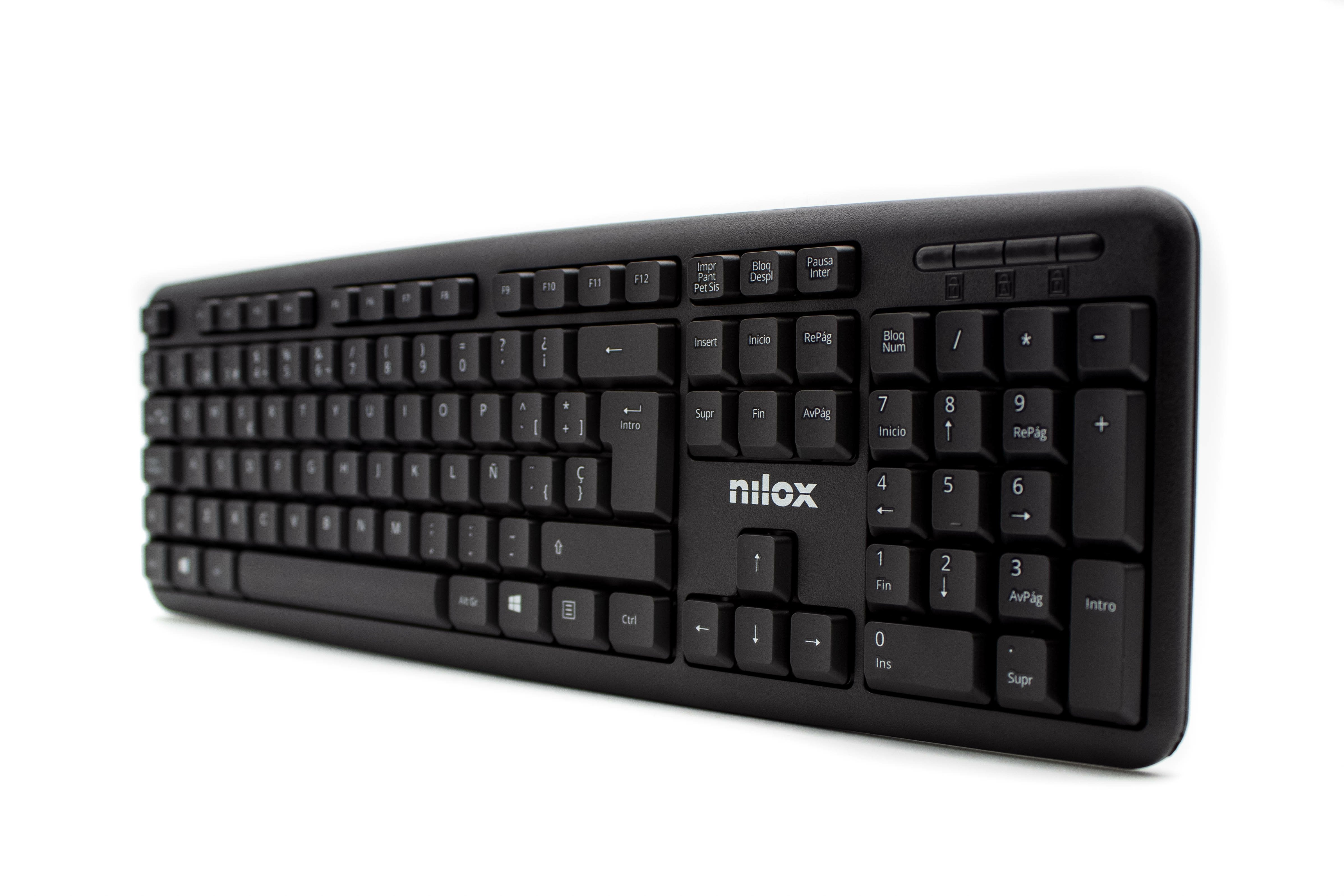 EAN 8436556146145 - Nilox NXKBE000002 teclado Universal QWERTY Español Negro imagen 4