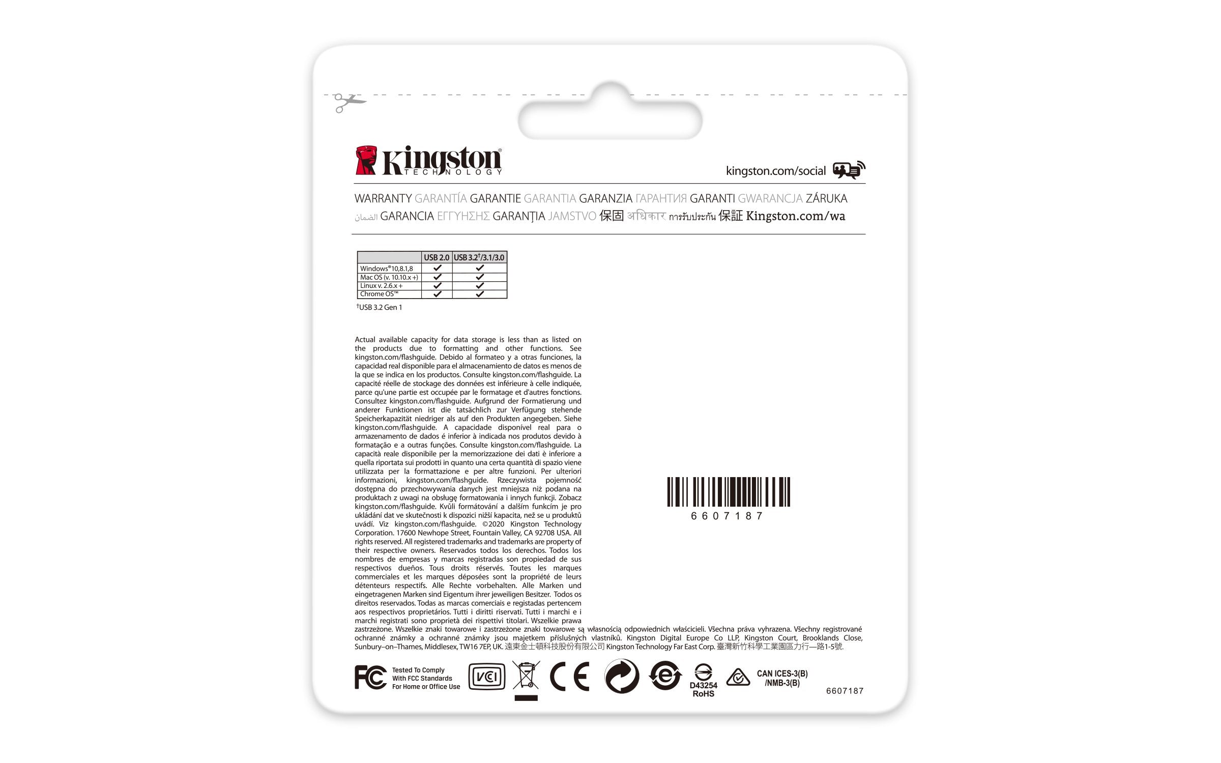 EAN 0740617309119 - Kingston Technology DataTraveler Kyson unidad flash USB USB tipo A 3.2 Gen 1 (3.1 Gen 1) Plata imagen 5