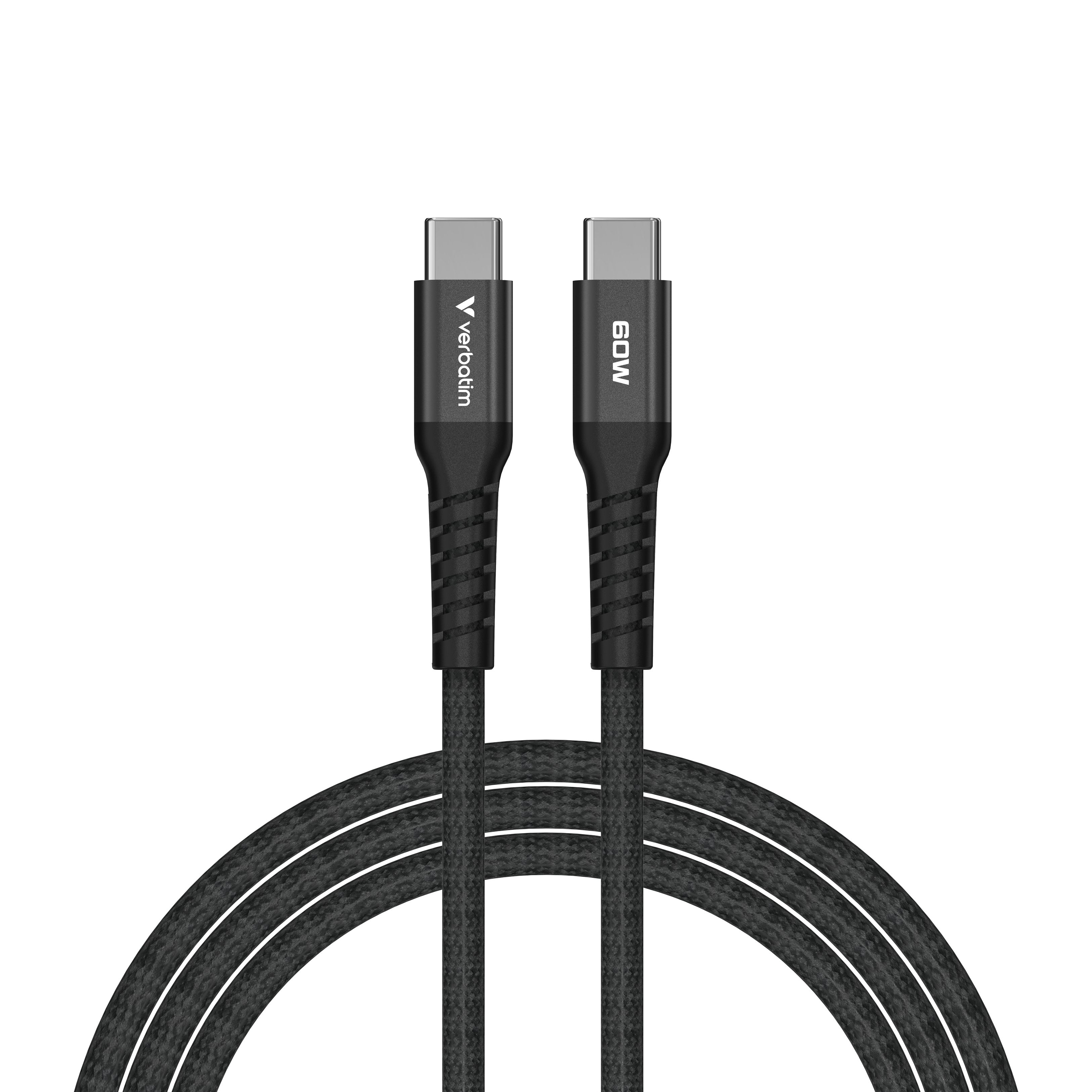 Verbatim Sync&Charge 60w 120cm Usb-C/Usb-C Magnetic Schw. 31859