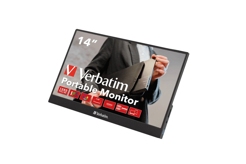 Monitor 14 Verbatim Pm-14 Portable Monitor Fhd 1080p